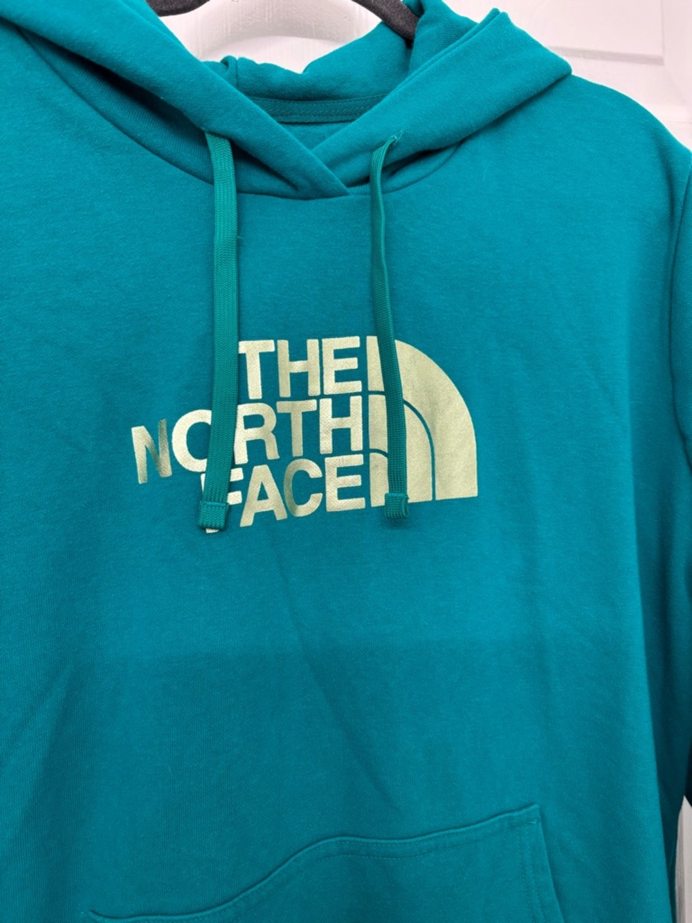 The North Face Teal Logo Hoodie XXL - Picture 2 of 5